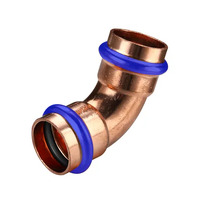 15mm Elbow 45 Deg Water Copper Press