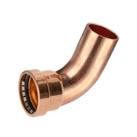 65mm Elbow 45 Deg M&F Water Copper Press