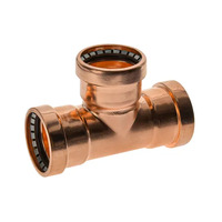 80mm X 80mm X 65mm Reducing Tee Water Copper Press