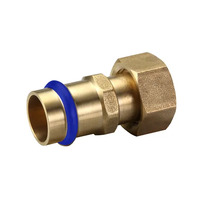 20mm BSP Flat Seat Connector Loose Nut Water Copper Press