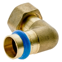 Swivel Nut FI Adapter Bent DN20 x 3/4FI Conical
