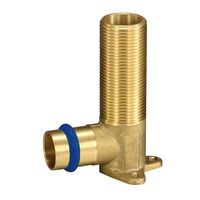 Lugged Elbow 15mm BSP Male 90mm X 1/2" Water Copper Press