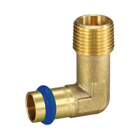 15mm Elbow Male BSP X 1/2" Water Copper Press