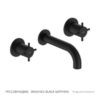 Park Cross Bath Set - 3/4 Turn Ceramic Brushed Black Sapphire