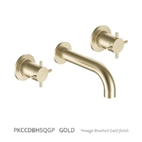 Park Cross Bath Set - 3/4 Turn Ceramic Gold