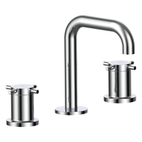 Park Cross Basin Set - Fixed Spout - 4 Star - 3/4 Turn Ceramic Chrome (Lf)