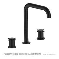 Park Cross Hob Spa Set - 3/4 Turn Ceramic Brushed Black Sapphire