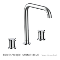 Park Cross Hob Spa Set - 3/4 Turn Ceramic Satin Chrome