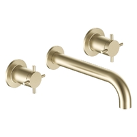 Park Cross Wall Spa Set - 3/4 Turn Ceramic Brushed Gold