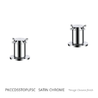 Park Cross Sink Top Assembly - 3/4 Turn Ceramic - Satin Chrome (Lf)