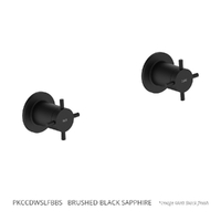 Park Cross Wall Top Assembly - 3/4 Turn Ceramic Brushed Black Sapphire (Lf)
