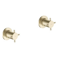 Park Cross Wall Top Assembly - 3/4 Turn Ceramic Brushed Gold (Lf)