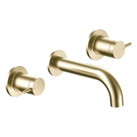 Park Pin Bath Set - 1/4 Turn Ceramic Brushed Gold