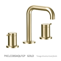 Park Pin Basin Set - Fixed Spout - 4 Star - 1/4 Turn Ceramic Gold (Lf)