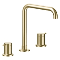 Park Pin Hob Sink Set - 4 Star - 1/4 Turn Ceramic Brushed Gold (Lf)