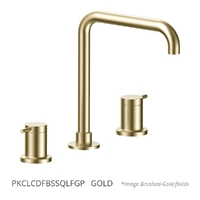 Park Pin Hob Sink Set - 4 Star - 1/4 Turn Ceramic Gold (Lf)