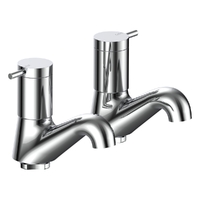 Park Pin Pillar Cocks - 4 Star - Pair - 1/4 Turn Ceramic Chrome (Lf)