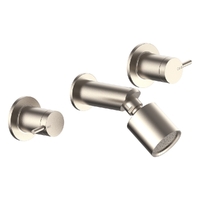 Park Pin Shower Set - Sileno Shower - 3 Star - 1/4 Turn Ceramic Brushed Nickel