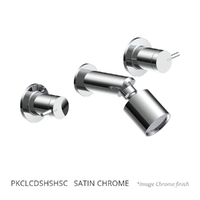 Park Pin Shower Set - Sileno Shower - 3 Star - 1/4 Turn Ceramic Satin Chrome