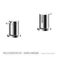 Park Pin Sink Top Assembly - 1/4 Turn Ceramic - Satin Chrome (Lf)