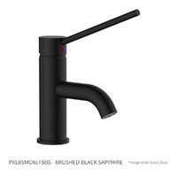 Park Care Basin Mixer  - 6 Star -  Brushed Black Sapphire (Lf)