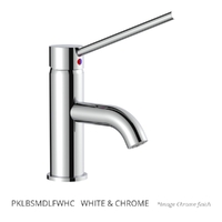 Park Care Basin Mixer  - 4 Star - White Chrome (Lf)