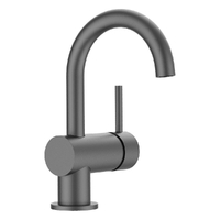 Park Horizontal Basin Mixer - Gooseneck Spout - 6 Star Gunmetal (Lf)