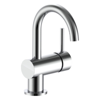 Park Horizontal Basin Mixer - Gooseneck Spout - 4 Star Chrome (Lf)