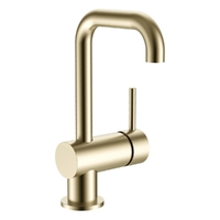Park Horizontal Basin Mixer - Squareline Spout - 4 Star Brushed Gold (Lf)