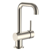 Park Horizontal Basin Mixer - Squareline Spout - 4 Star Brushed Nickel (Lf)