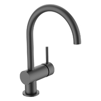 Park Horizontal Sink Mixer - Gooseneck Spout - 4 Star Gunmetal (Lf)