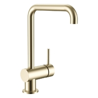 Park Horizontal Sink Mixer - Squareline Spout - 4 Star Brushed Gold (Lf)