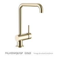 Park Horizontal Sink Mixer - Squareline Spout - 4 Star Gold (Lf)