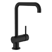 Park Horizontal Sink Mixer - Squareline Spout - 4 Star Matt Black (Lf)