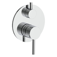 Park Rotary Diverter Wall Mixer Chrome