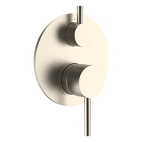 Park Rotary Diverter Wall Mixer Brushed Nickel Trim Kit