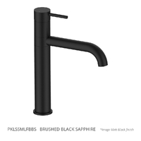 Park Sink Mixer - Pillar Style - 4 Star Brushed Black Sapphire (Lf)