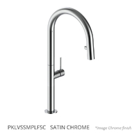 Park Vertical Pull Out Spray Mixer Satin Chrome (Lf)
