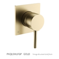 Park Wall Mixer - Solid Square Plate Gold (Lf)