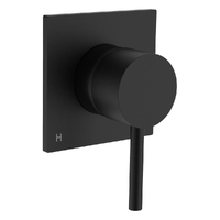 Park Wall Mixer - Solid Square Plate Matt Black (Lf)