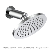 Aviad Wall Mount Shower - 150Mm Head
  White &amp; Chrome