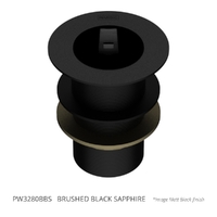 32 X 80 Basin Waste &amp; Rubber Stopper Brushed Black Sapphire