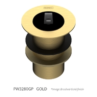32 X 80 Basin Waste &amp; Rubber Stopper Gold