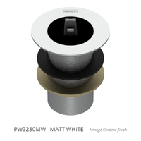 32 X 80 Basin Waste &amp; Rubber Stopper Matt White