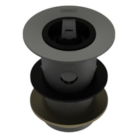 32 X 80 Basin Waste With Overflow &amp; Rubber Stopper Gunmetal