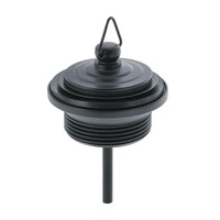 Plug And Waste With Brass Plug Adjustable 32mm 2 Matte Black