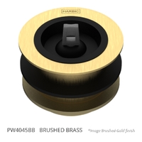 40 X 45 Bath Or Basin Waste &amp; Rubber Stopper Brushed Brass