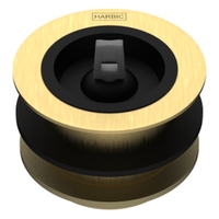 40 X 45 Bath Or Basin Waste &amp; Rubber Stopper Brushed Gold