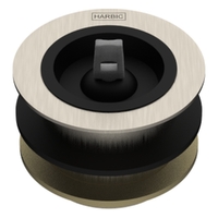 40 X 45 Bath Or Basin Waste &amp; Rubber Stopper Brushed Nickel