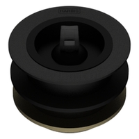 40 X 45 Bath Or Basin Waste &amp; Rubber Stopper Matt Black